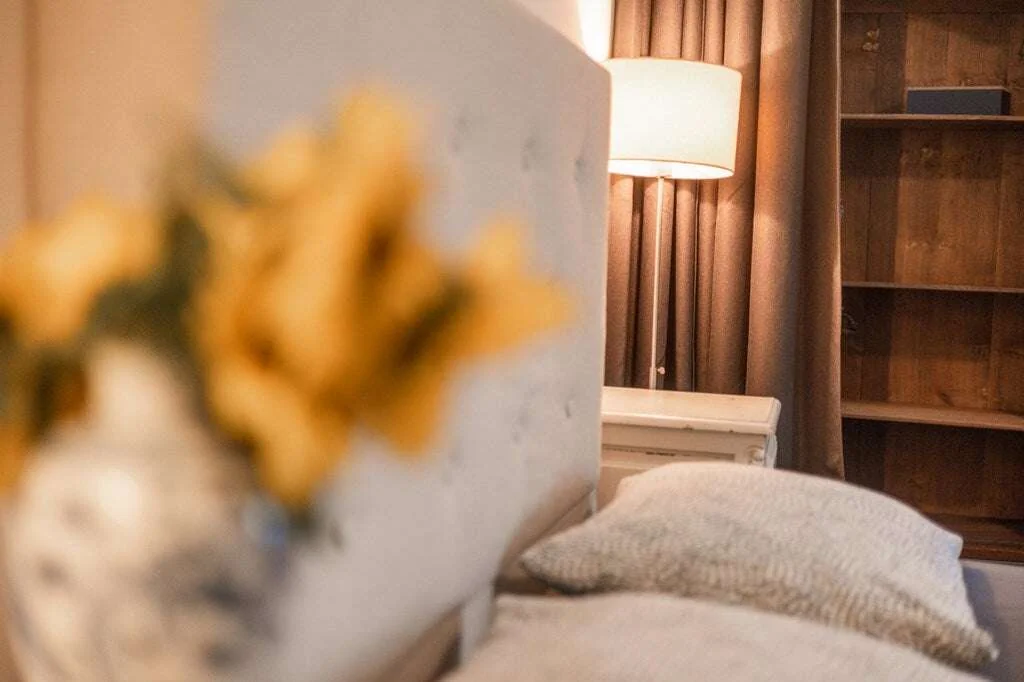 geblurde versie van de foto als achtergrond