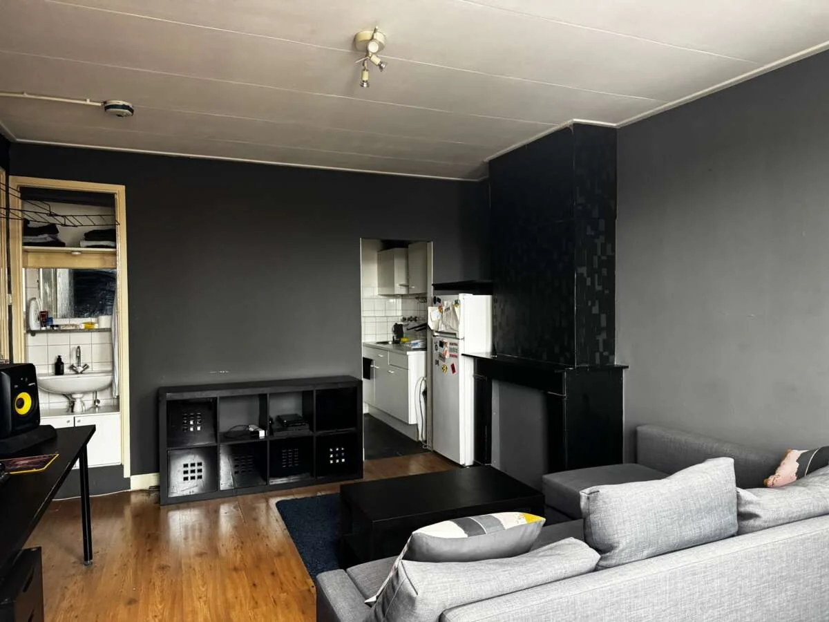 geblurde versie van de foto als achtergrond