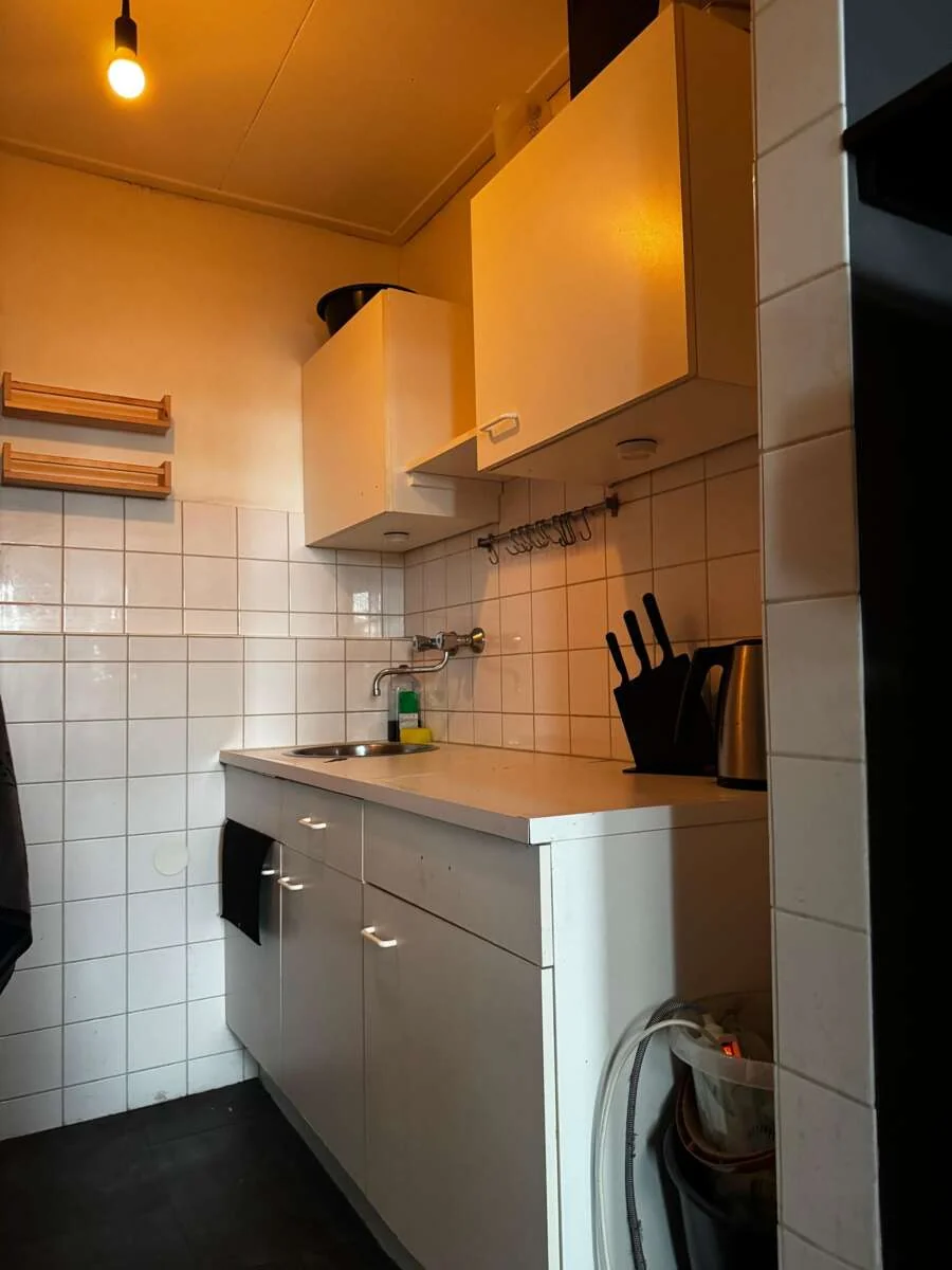 geblurde versie van de foto als achtergrond