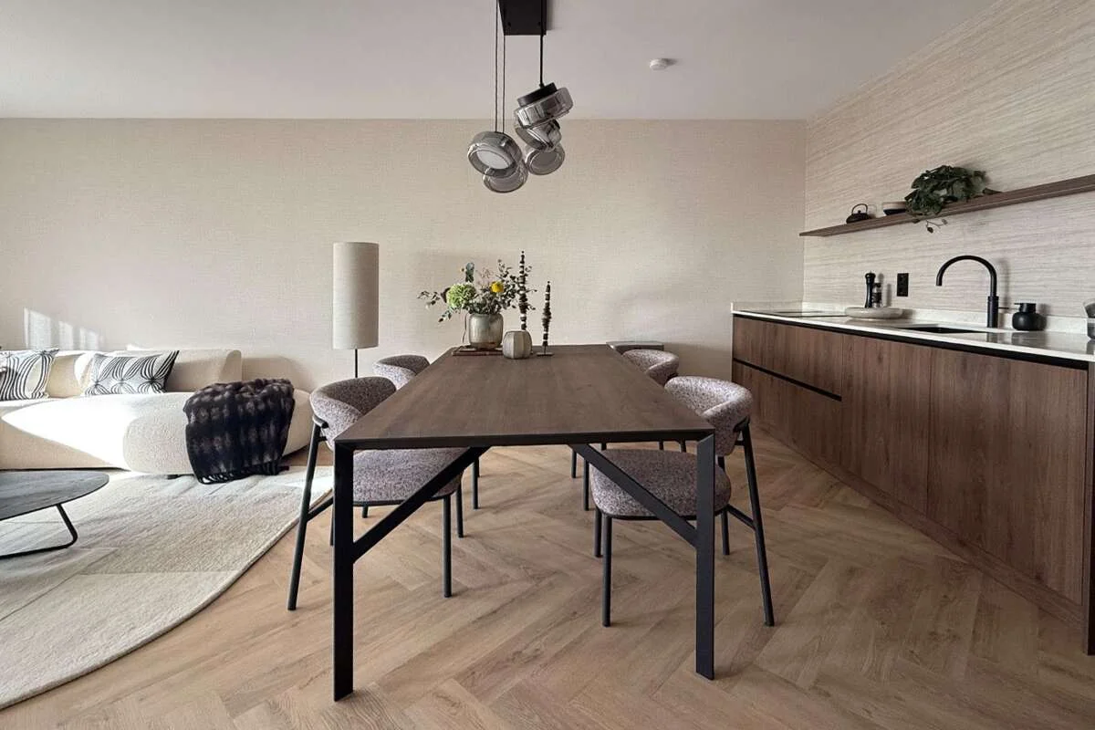 geblurde versie van de foto als achtergrond