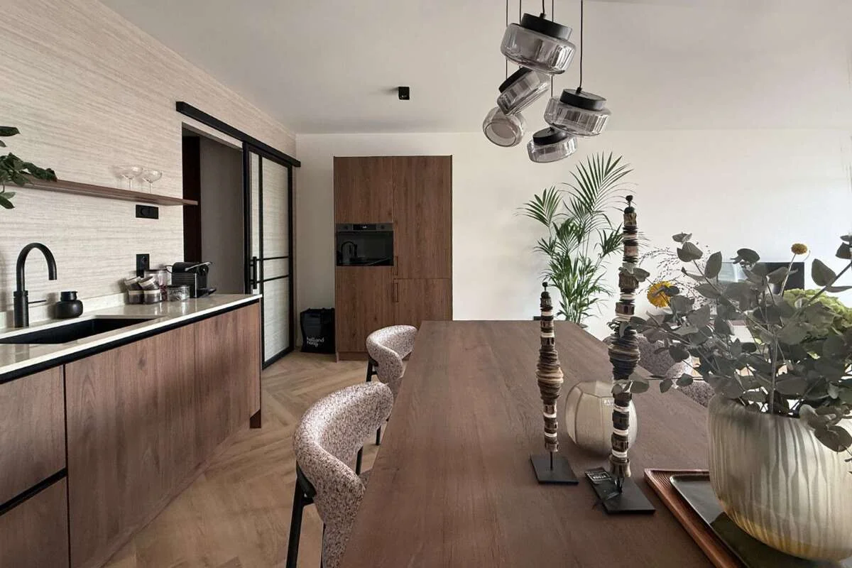 geblurde versie van de foto als achtergrond