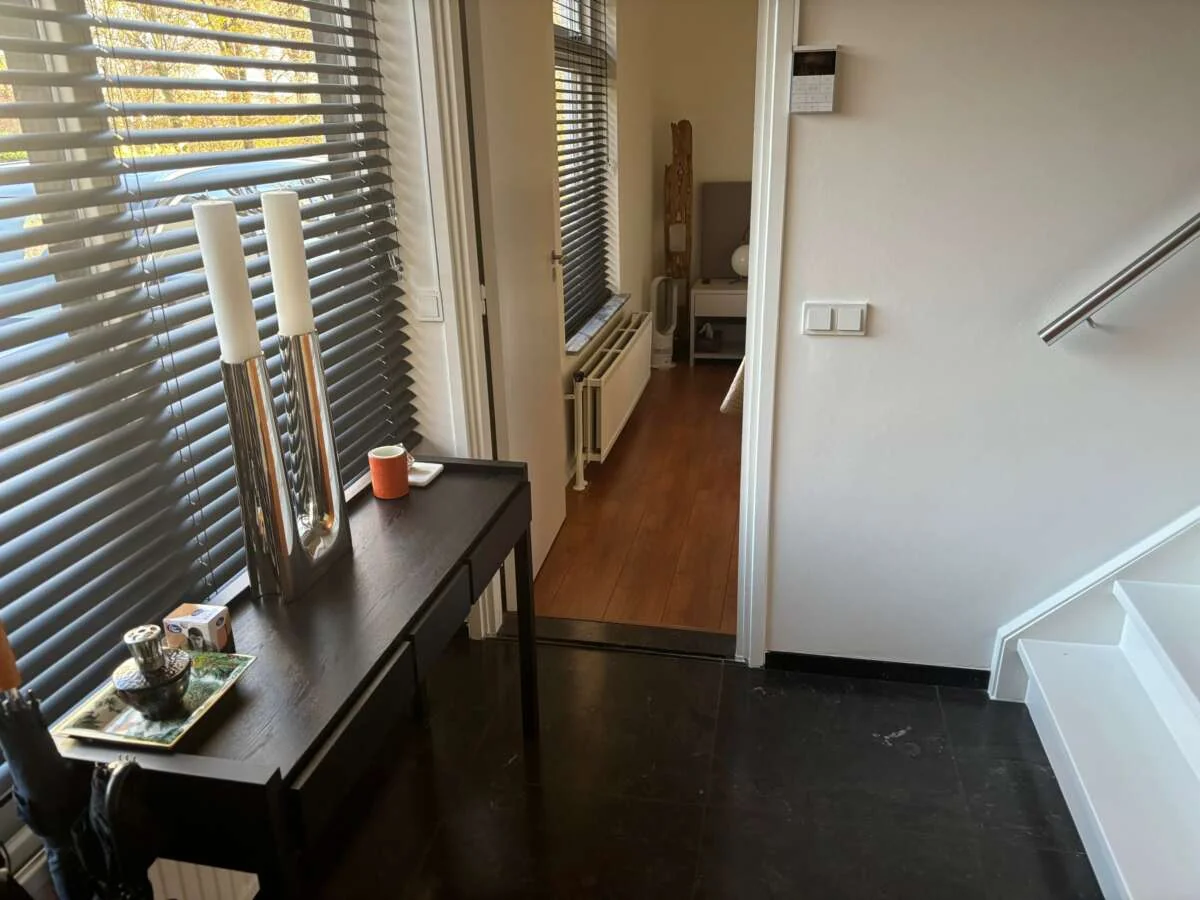 geblurde versie van de foto als achtergrond