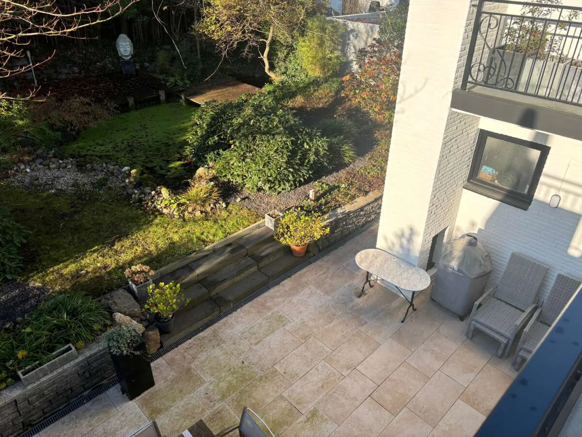 geblurde versie van de foto als achtergrond