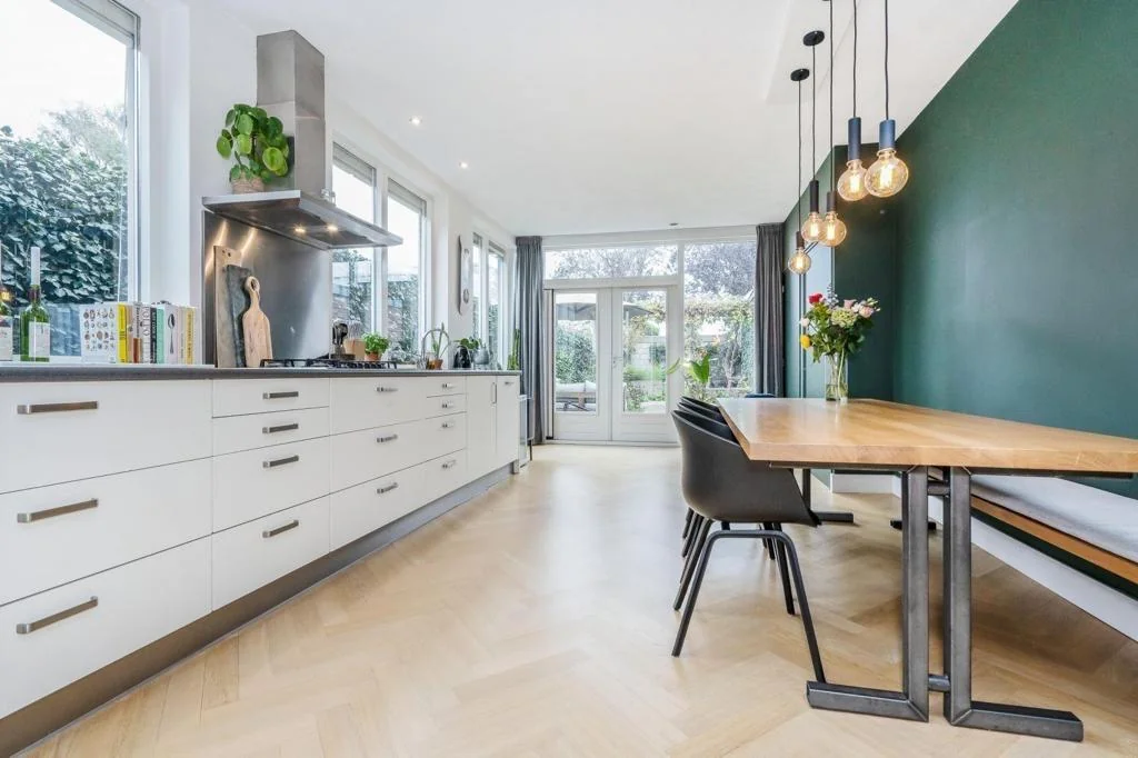 geblurde versie van de foto als achtergrond