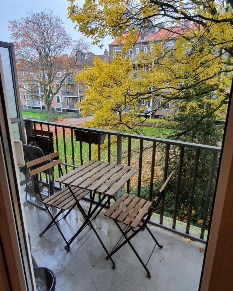 geblurde versie van de foto als achtergrond