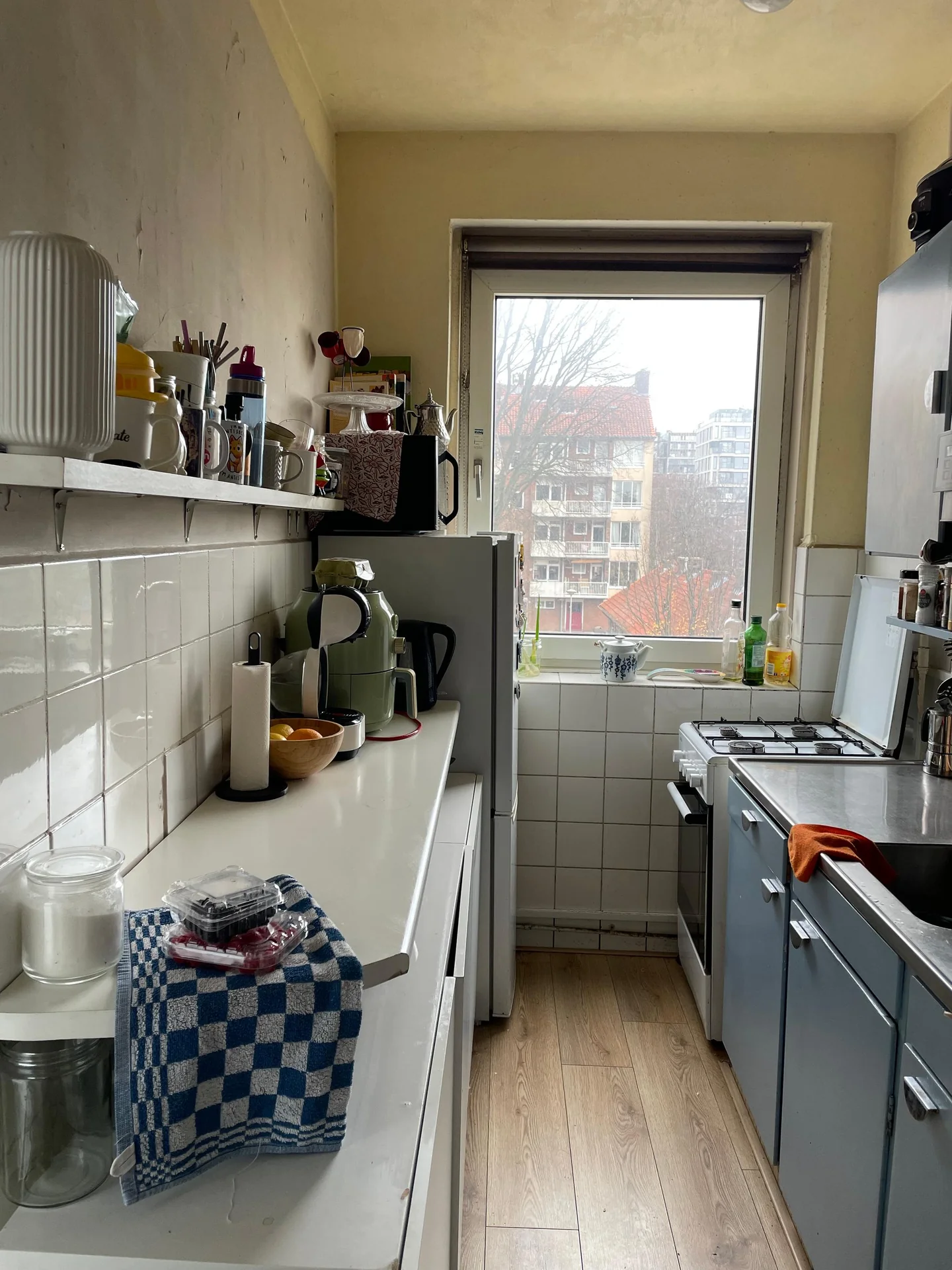 geblurde versie van de foto als achtergrond