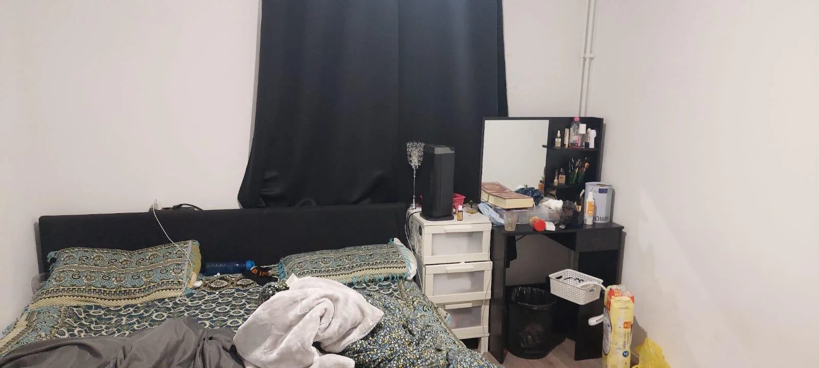 geblurde versie van de foto als achtergrond