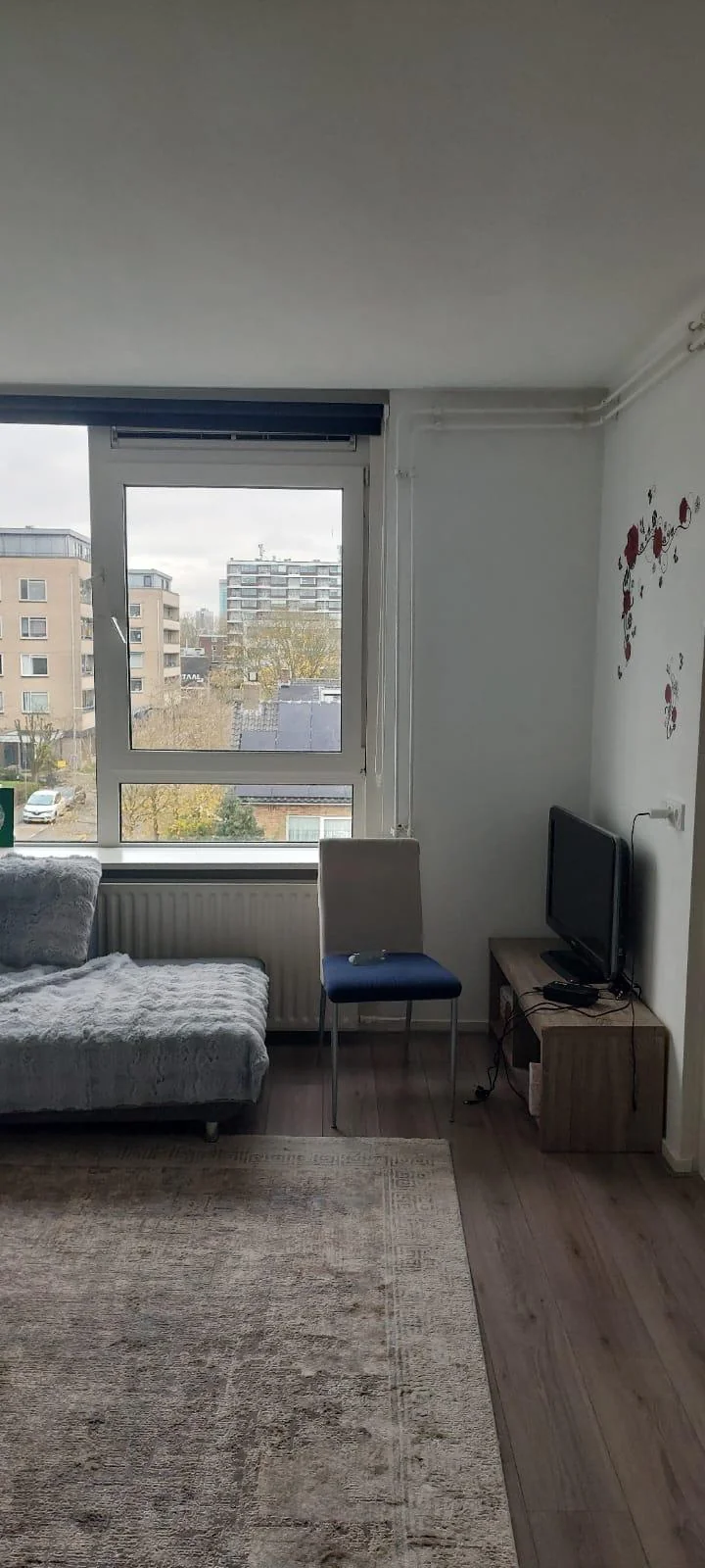 geblurde versie van de foto als achtergrond