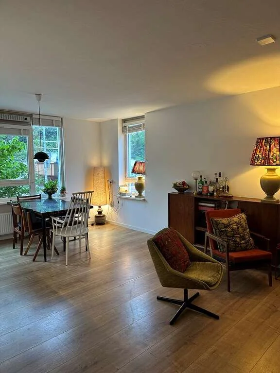 geblurde versie van de foto als achtergrond