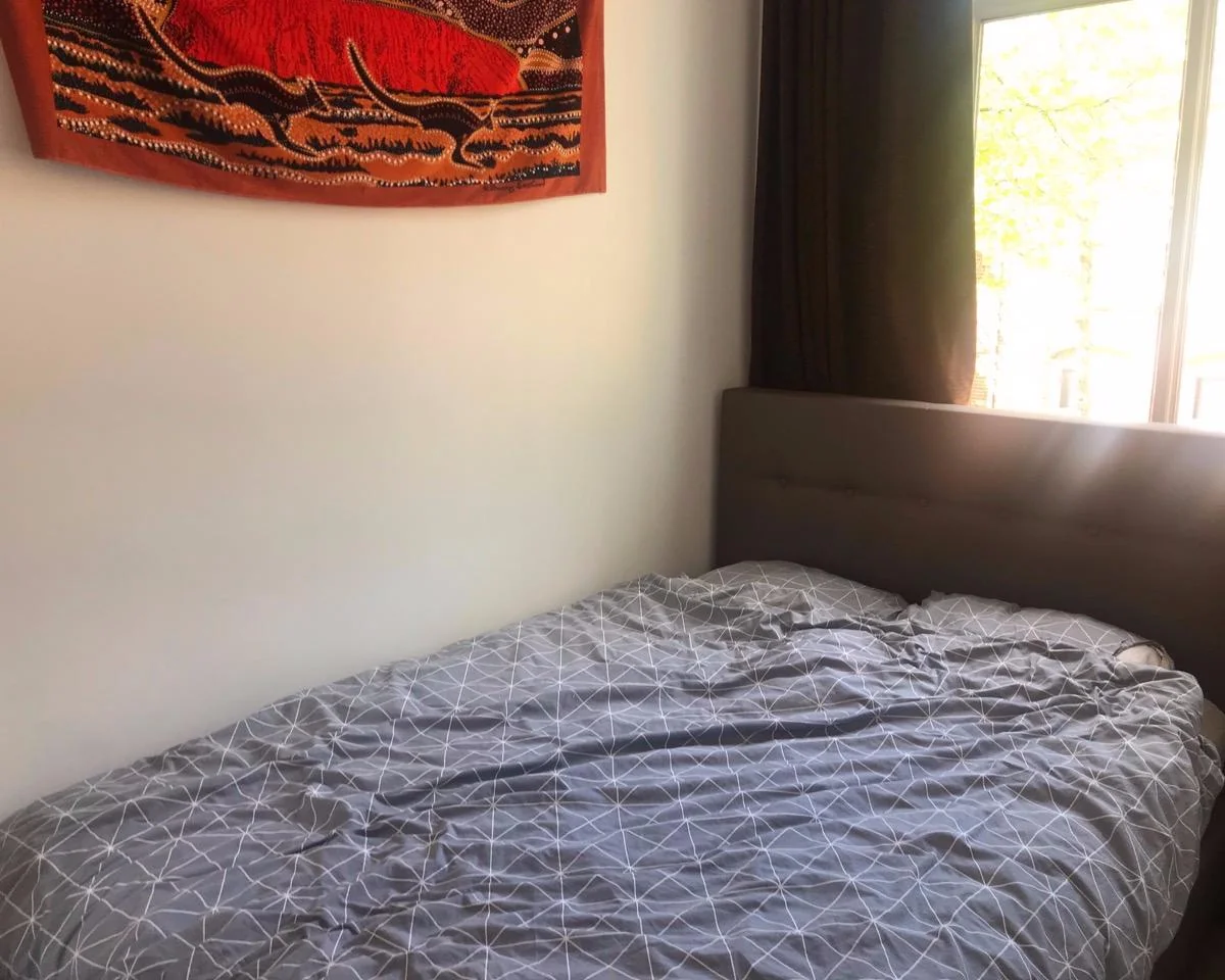 geblurde versie van de foto als achtergrond