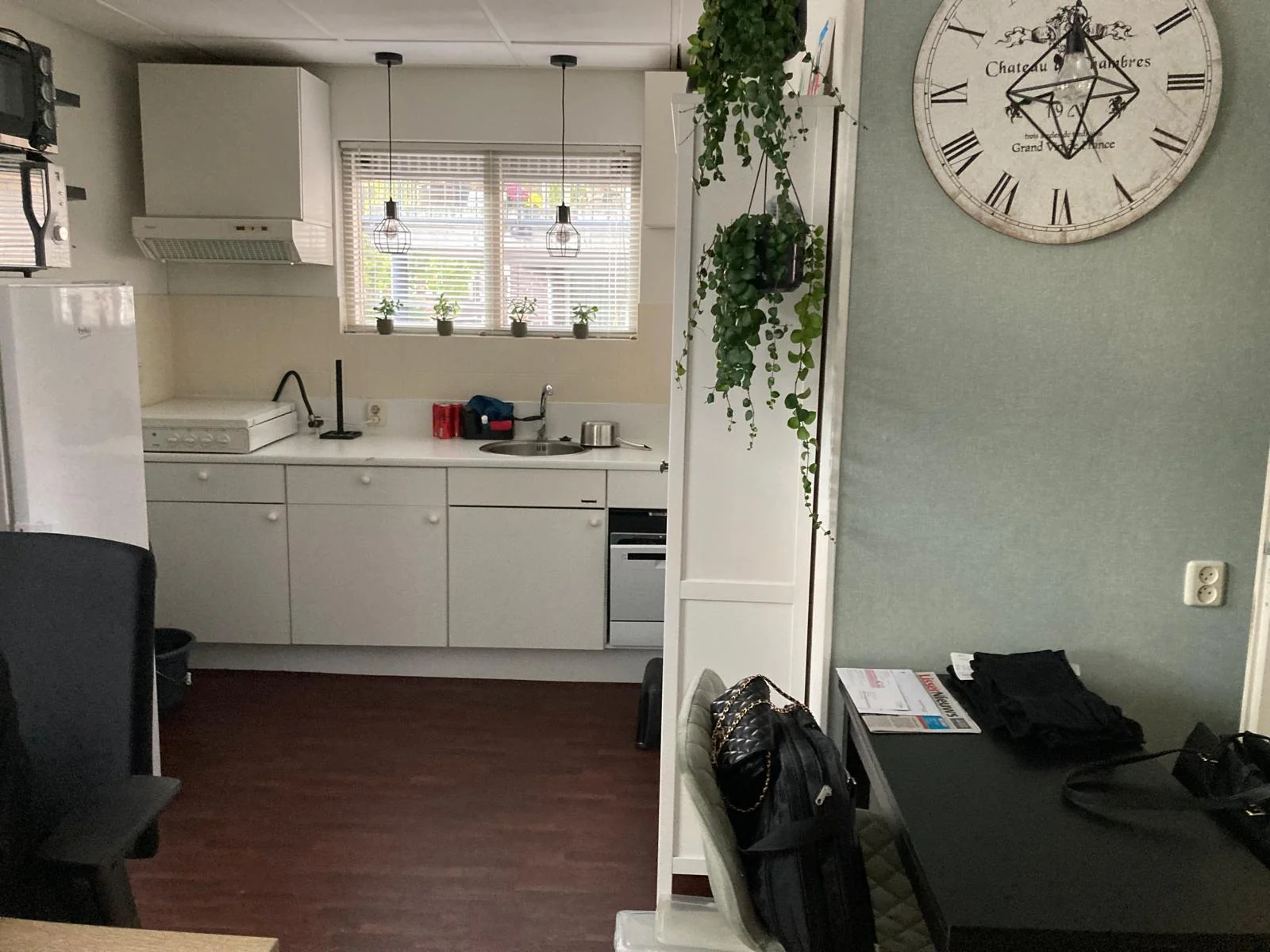 geblurde versie van de foto als achtergrond