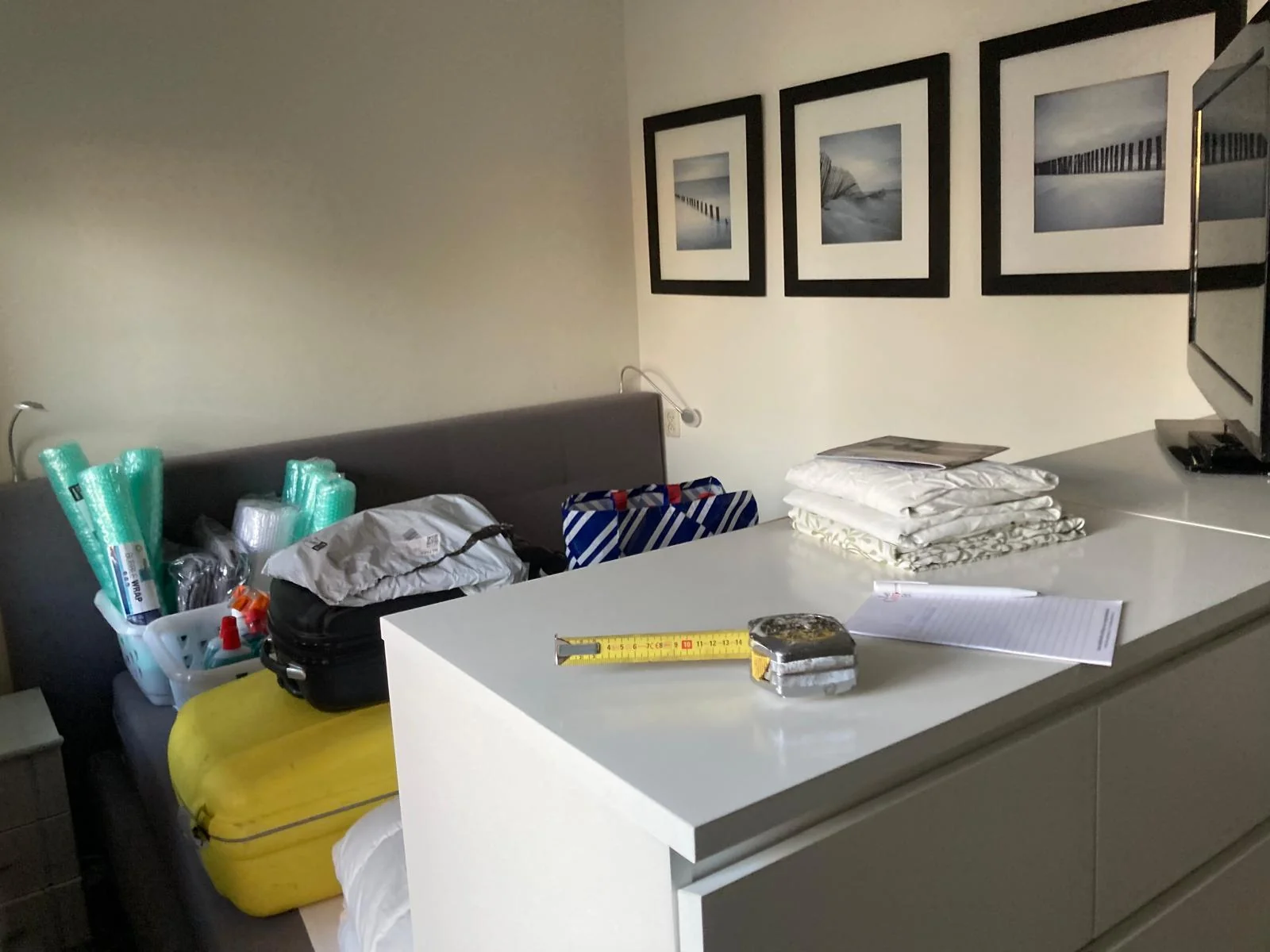 geblurde versie van de foto als achtergrond