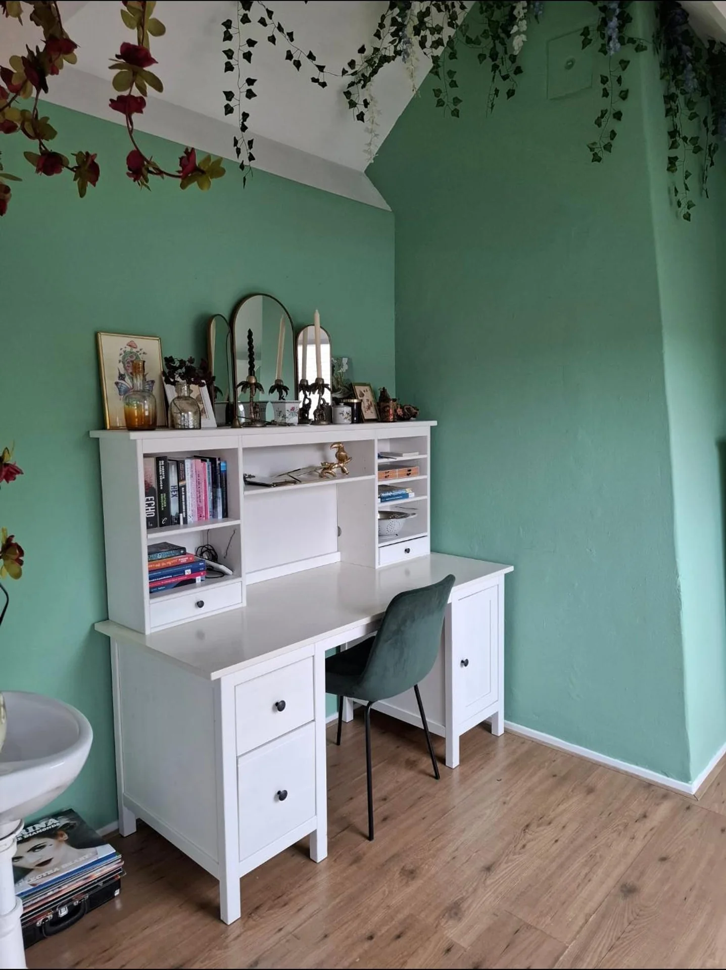 geblurde versie van de foto als achtergrond