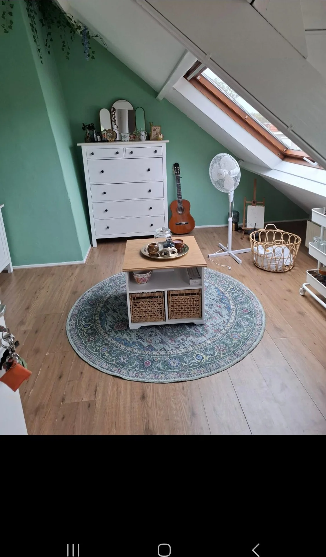 geblurde versie van de foto als achtergrond