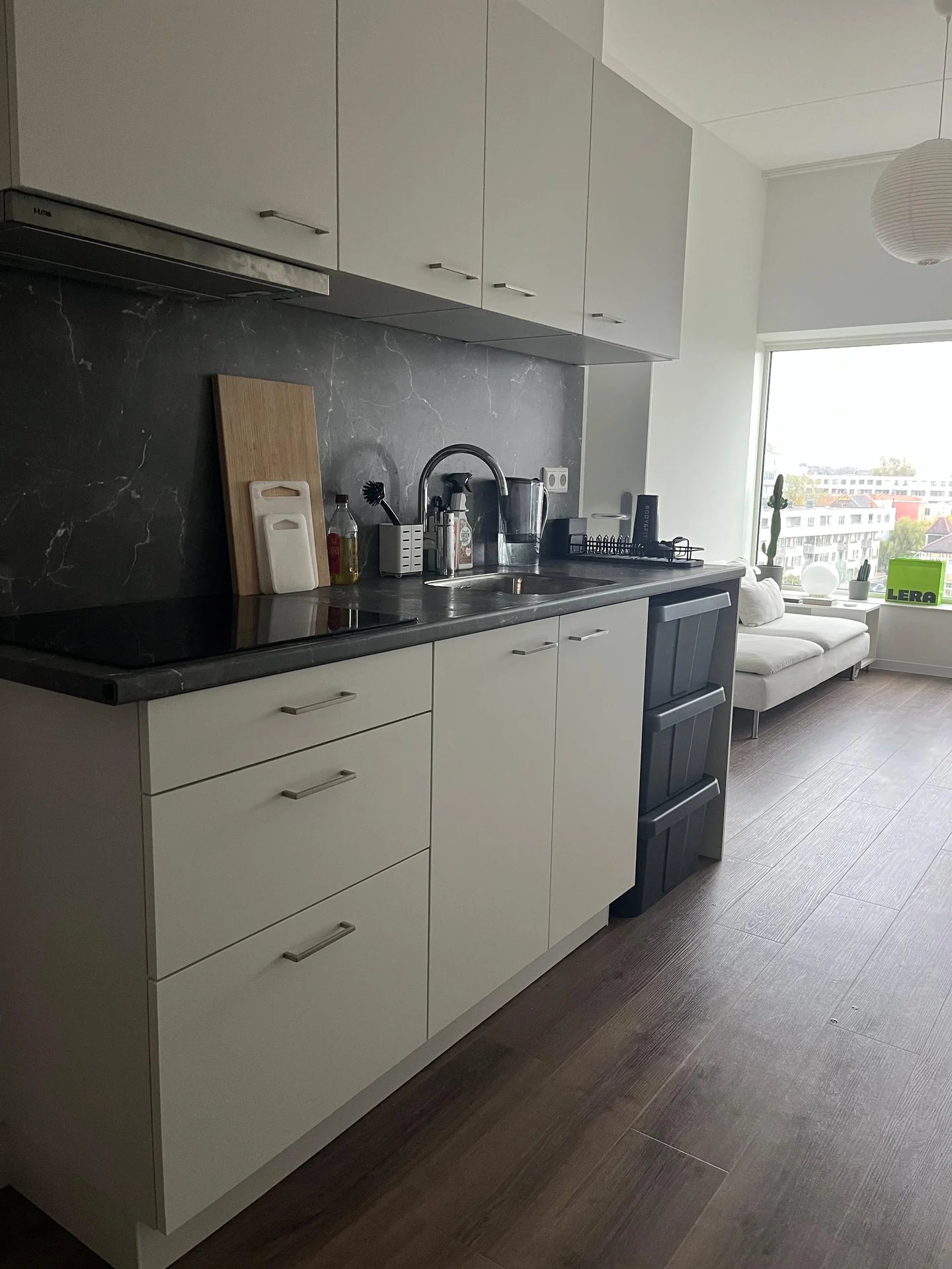 geblurde versie van de foto als achtergrond