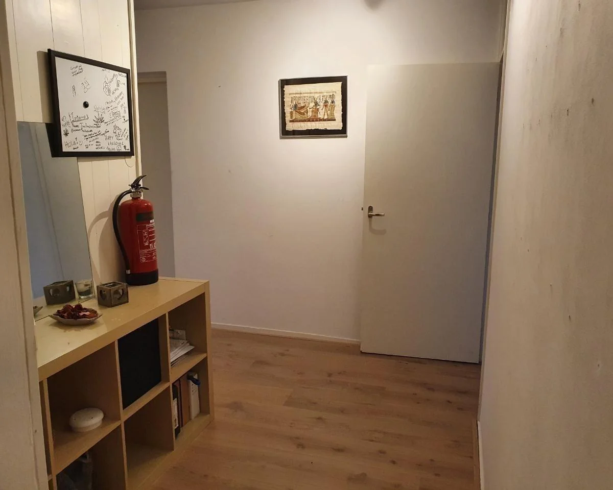 geblurde versie van de foto als achtergrond