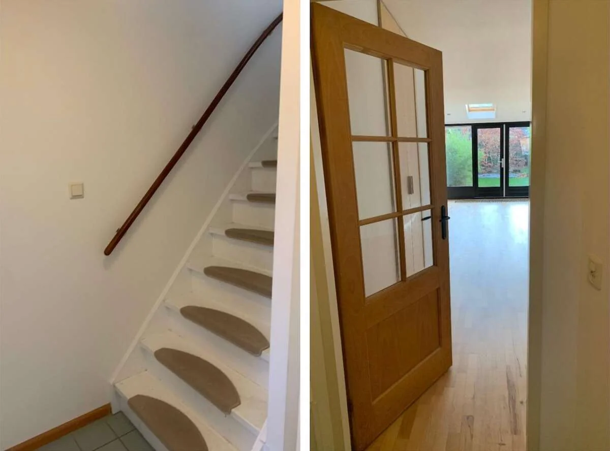 geblurde versie van de foto als achtergrond