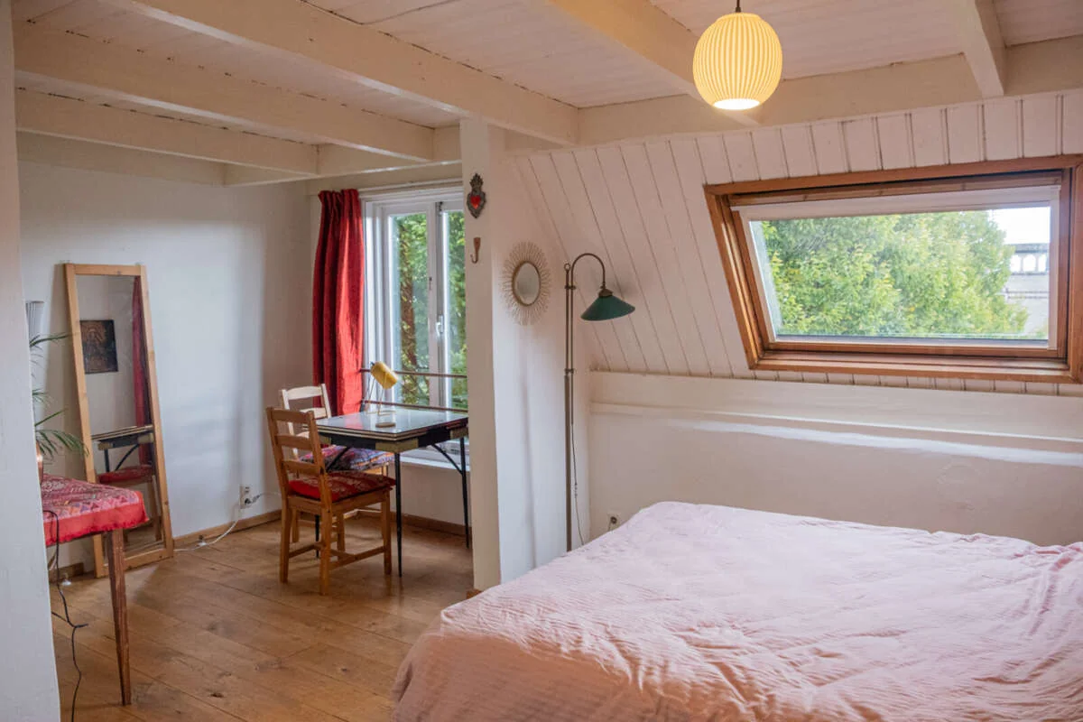 geblurde versie van de foto als achtergrond