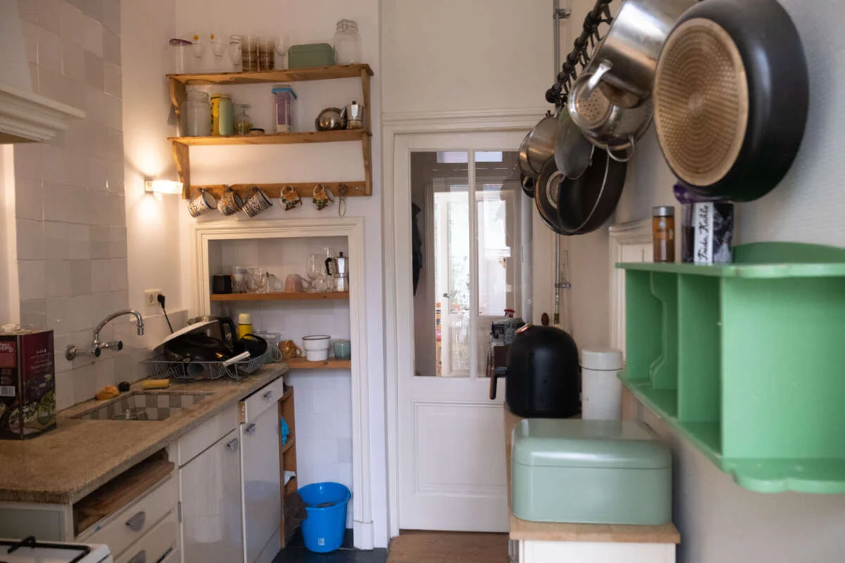 geblurde versie van de foto als achtergrond