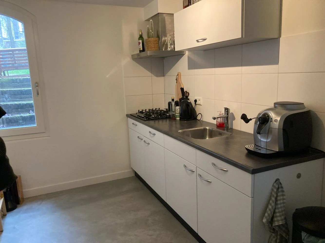 geblurde versie van de foto als achtergrond