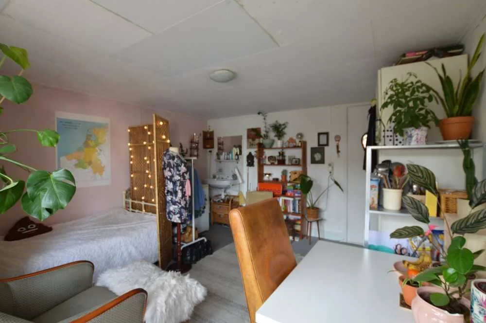 geblurde versie van de foto als achtergrond