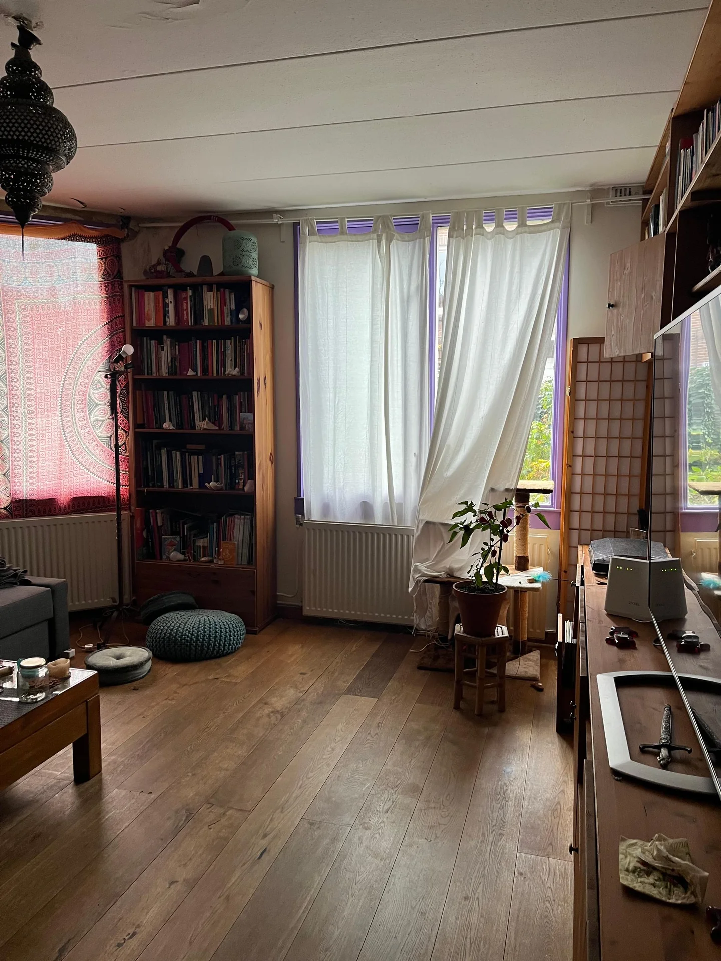 geblurde versie van de foto als achtergrond