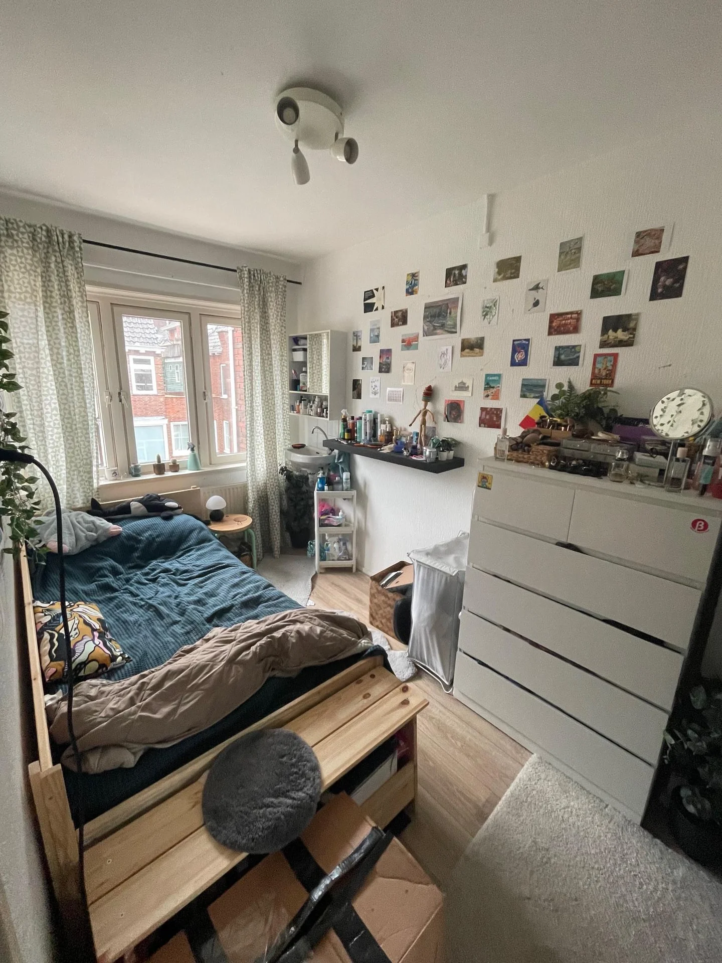 geblurde versie van de foto als achtergrond