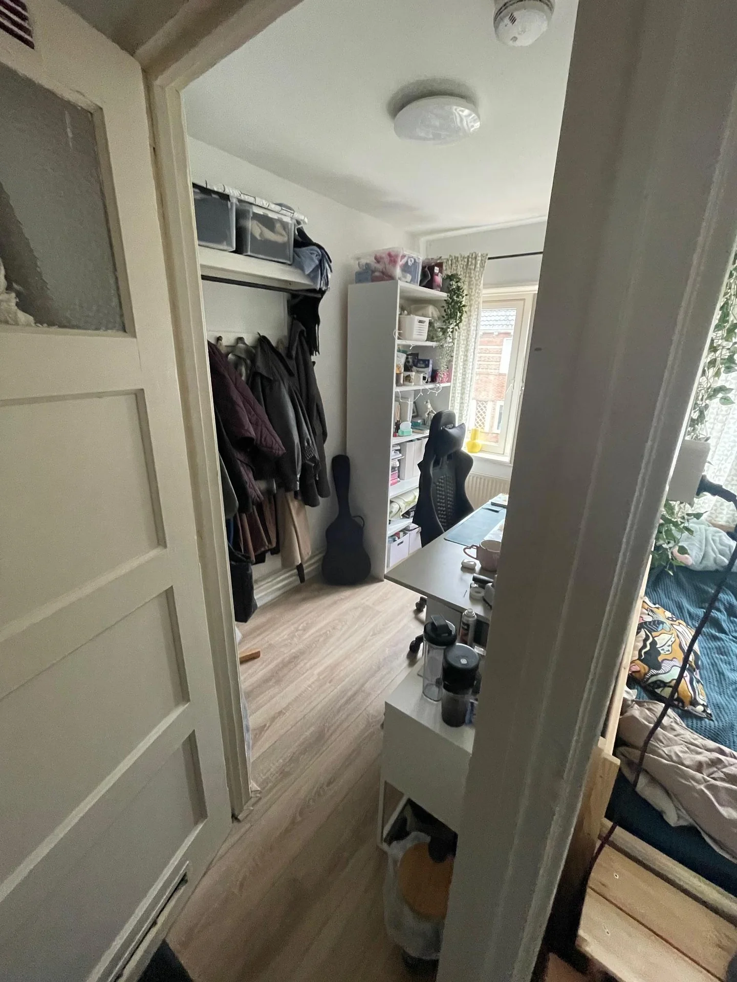 geblurde versie van de foto als achtergrond