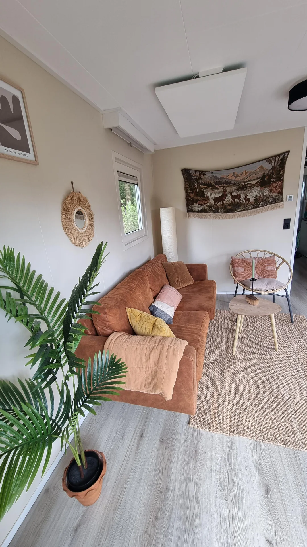 geblurde versie van de foto als achtergrond