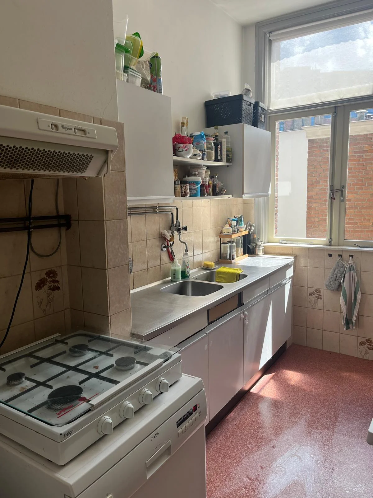 geblurde versie van de foto als achtergrond