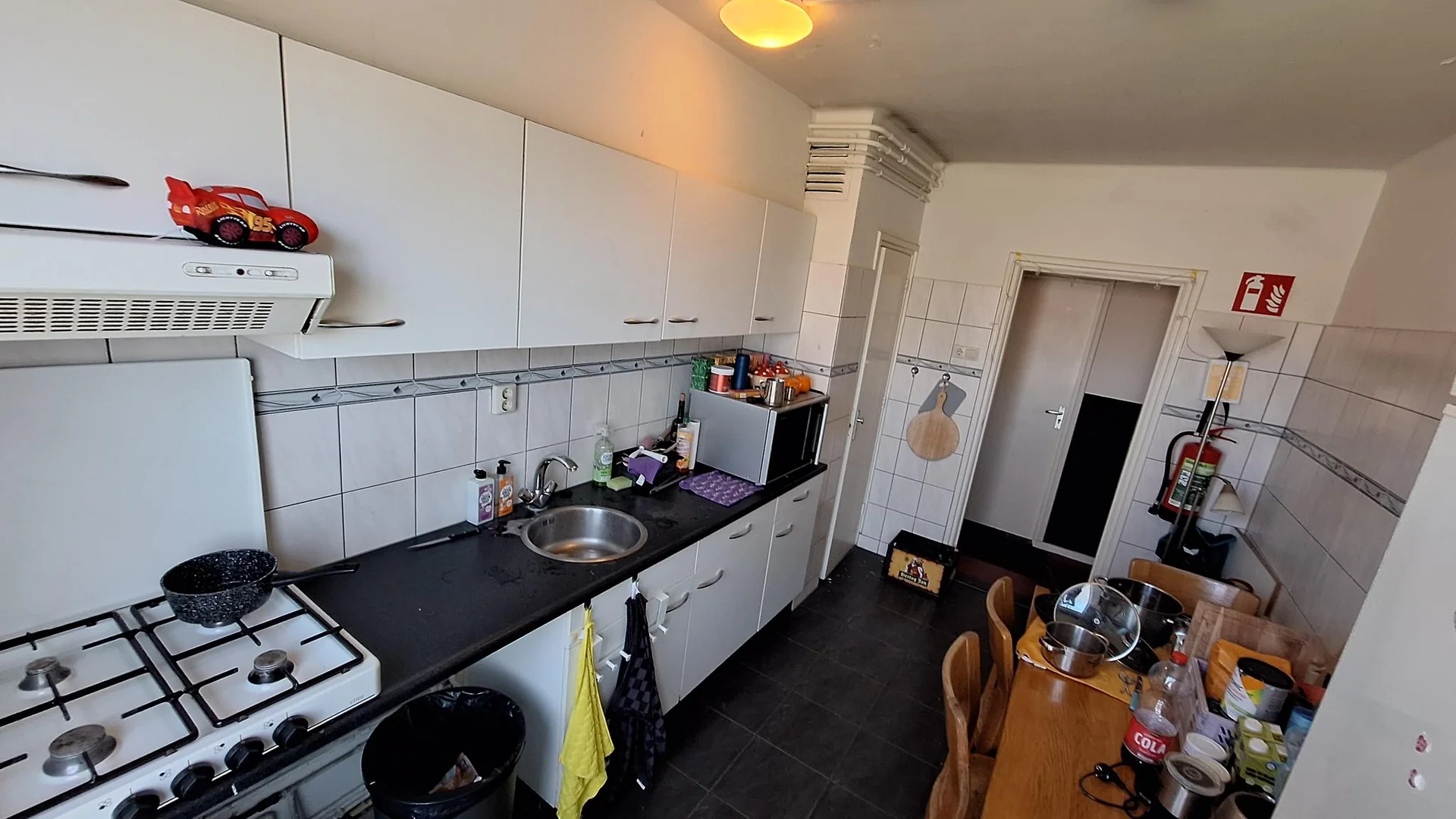 geblurde versie van de foto als achtergrond