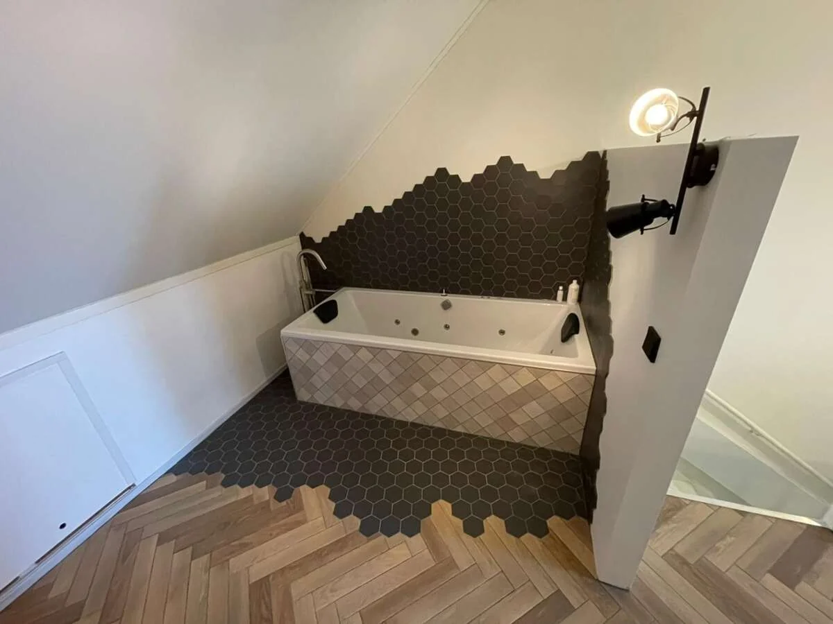 geblurde versie van de foto als achtergrond