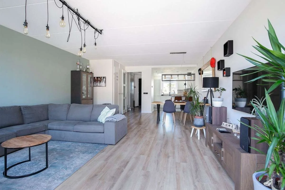 geblurde versie van de foto als achtergrond