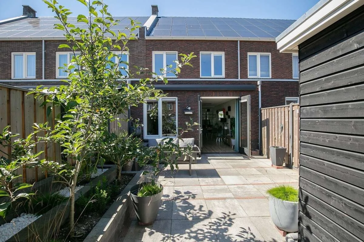 geblurde versie van de foto als achtergrond