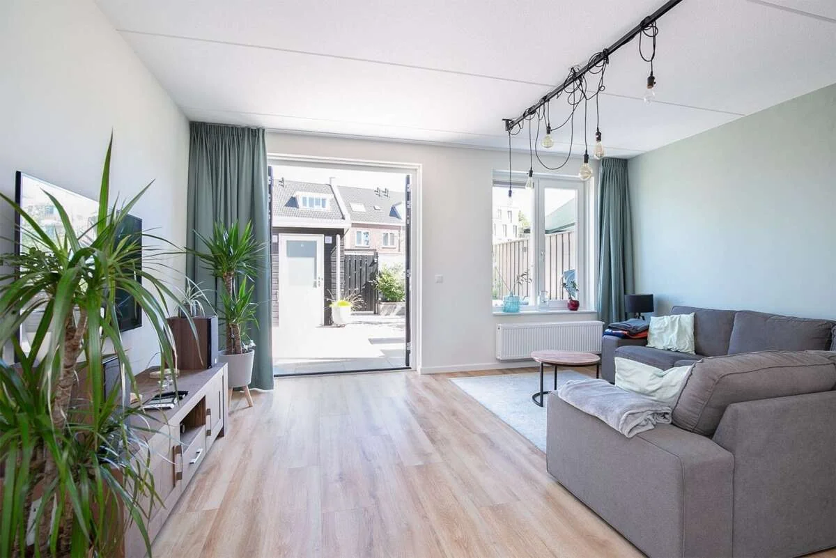 geblurde versie van de foto als achtergrond