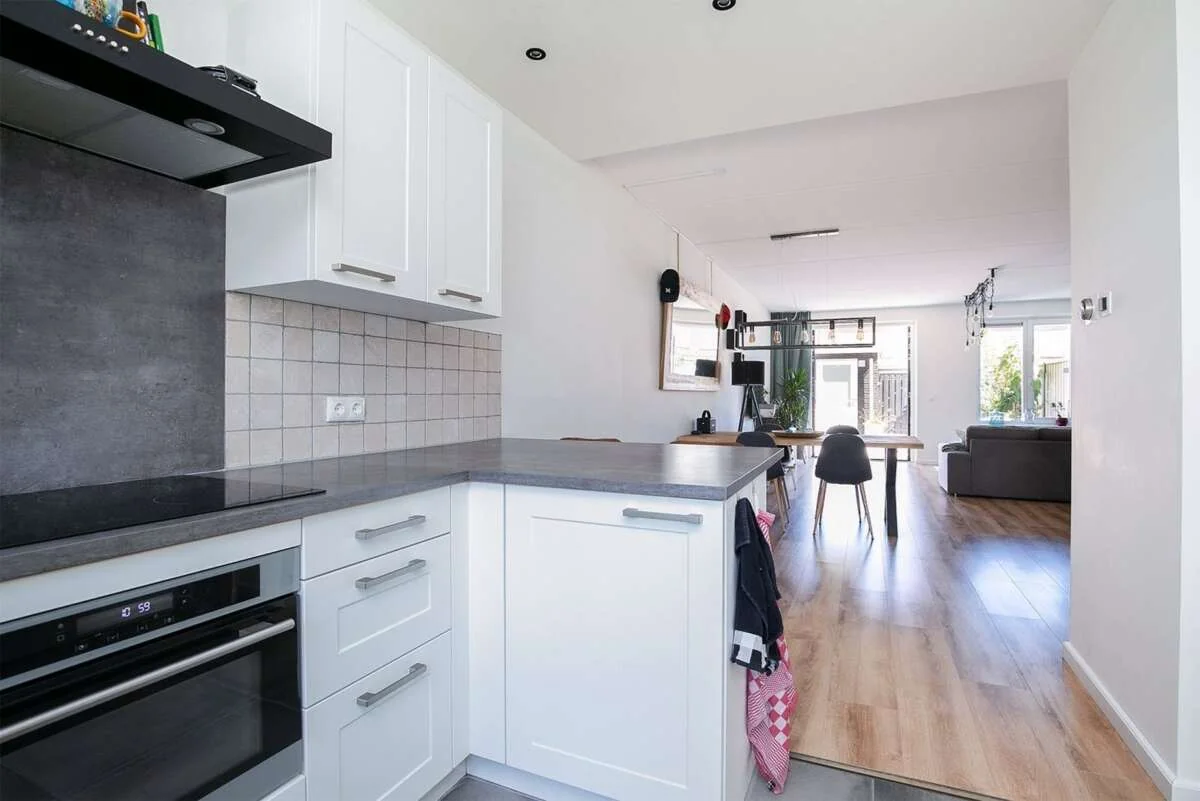 geblurde versie van de foto als achtergrond