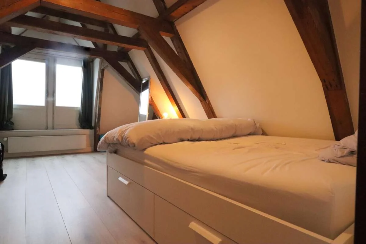 geblurde versie van de foto als achtergrond