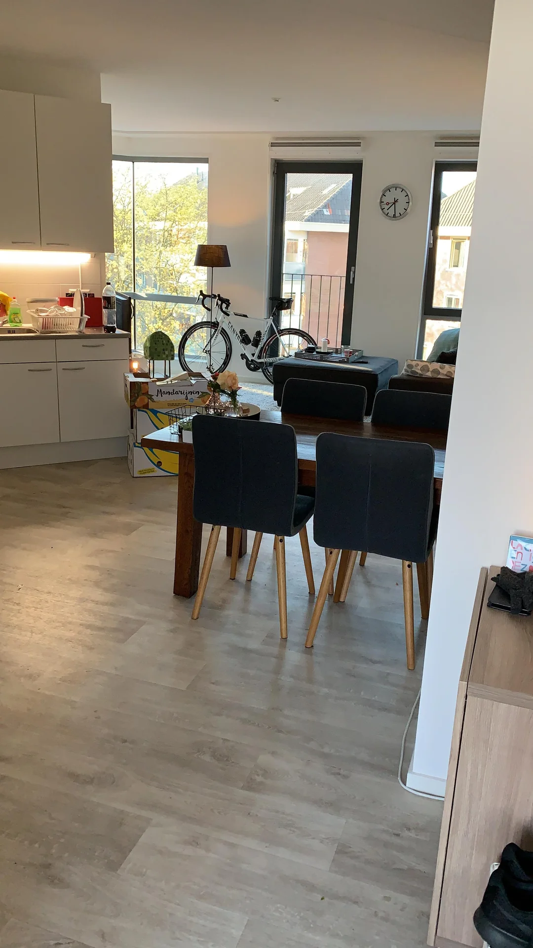 geblurde versie van de foto als achtergrond