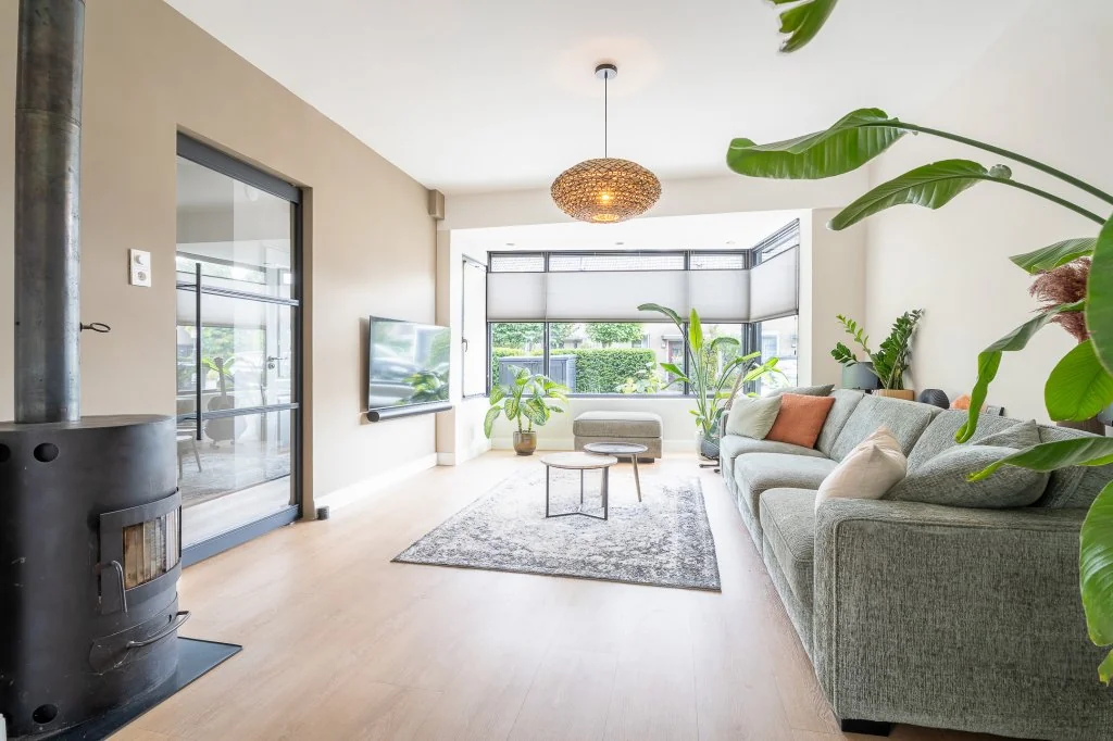 geblurde versie van de foto als achtergrond