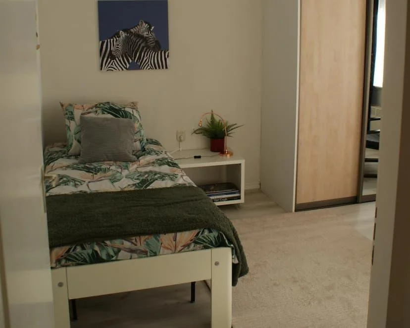 geblurde versie van de foto als achtergrond