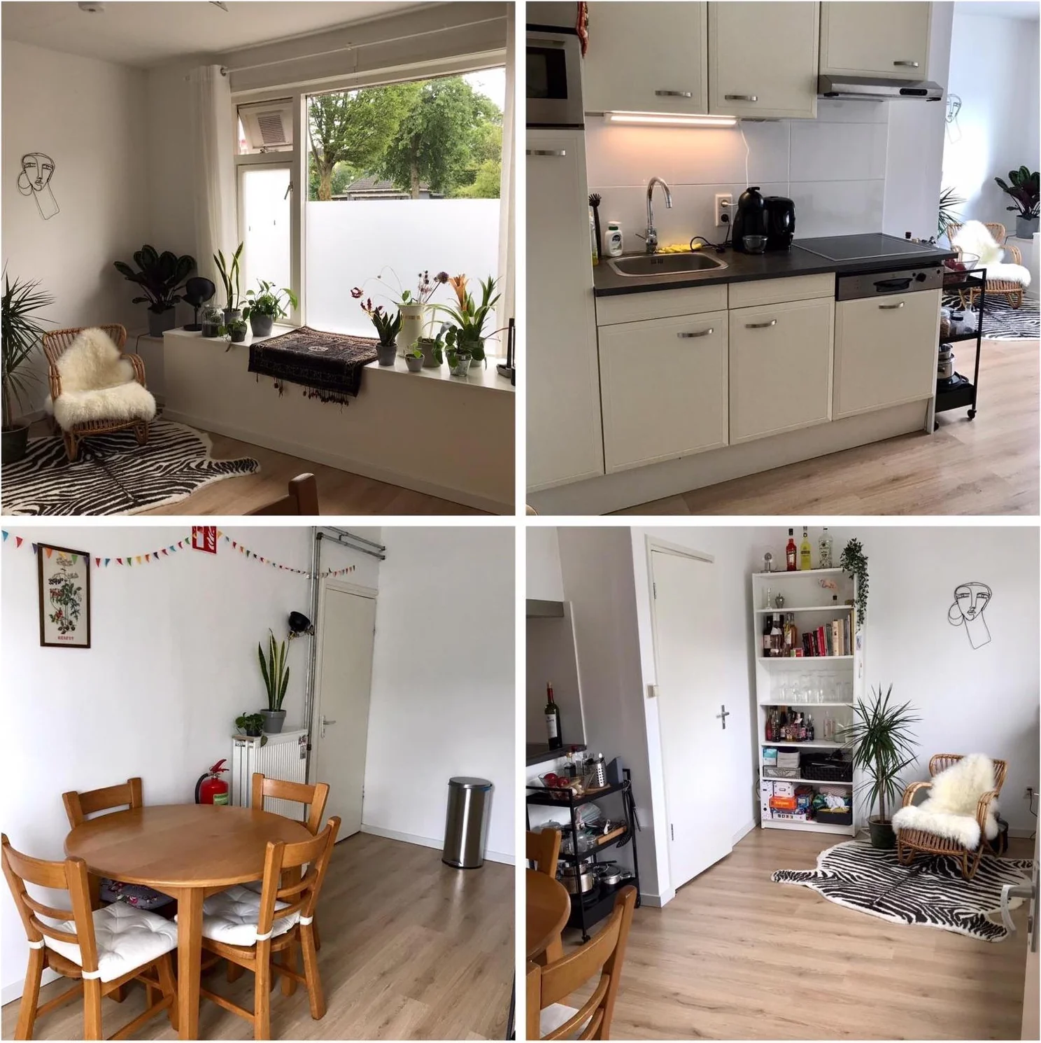 geblurde versie van de foto als achtergrond