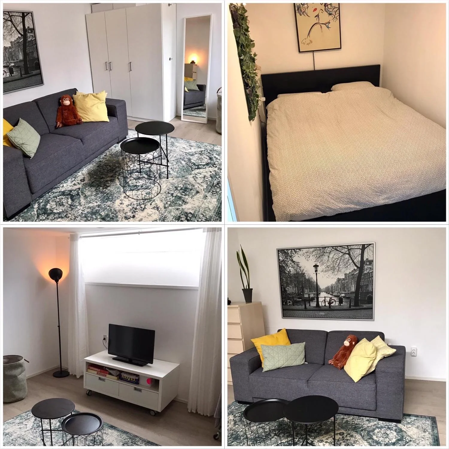 geblurde versie van de foto als achtergrond