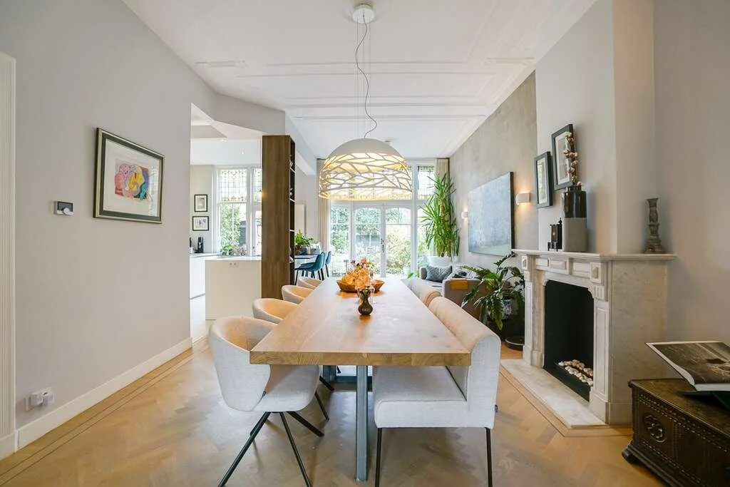 geblurde versie van de foto als achtergrond