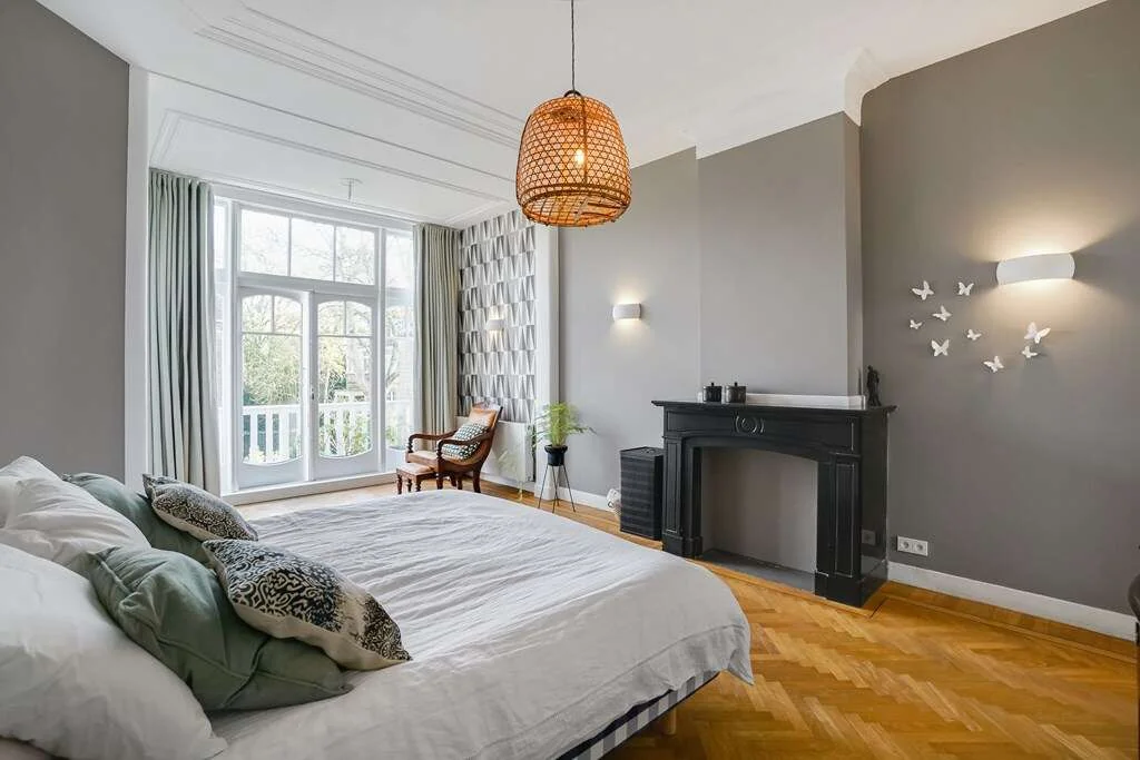 geblurde versie van de foto als achtergrond