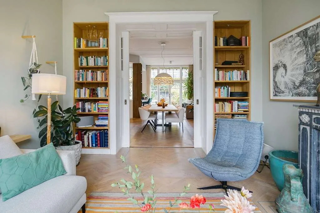 geblurde versie van de foto als achtergrond