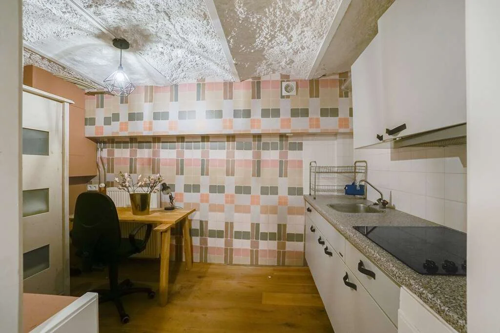 geblurde versie van de foto als achtergrond