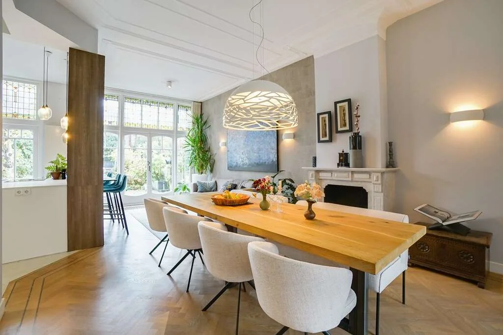 geblurde versie van de foto als achtergrond