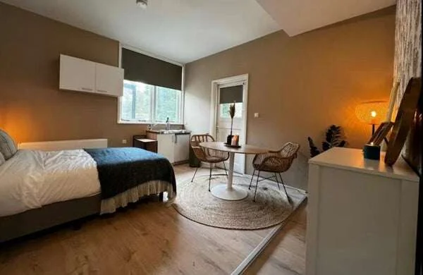 geblurde versie van de foto als achtergrond