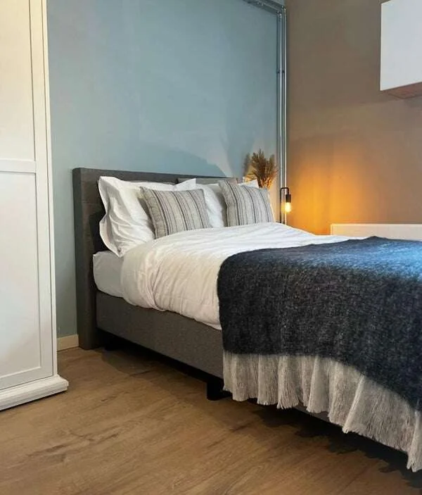 geblurde versie van de foto als achtergrond