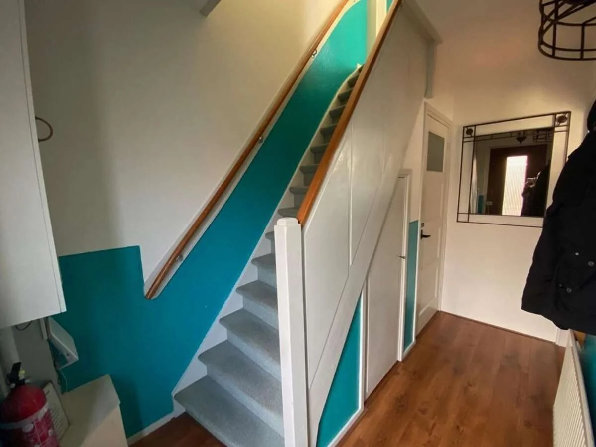 geblurde versie van de foto als achtergrond